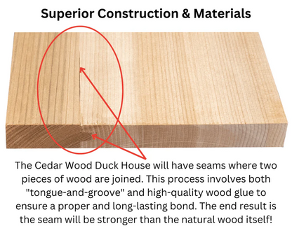 The Riparian Wood Duck Estate | Hybrid Cedar & Poly Wetland Nesting Box | JCS Wildlife