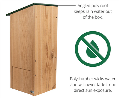 The Riparian Wood Duck Estate | Hybrid Cedar & Poly Wetland Nesting Box | JCS Wildlife