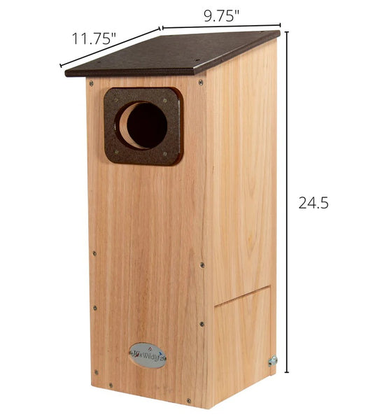 The Riparian Wood Duck Estate | Hybrid Cedar & Poly Wetland Nesting Box | JCS Wildlife