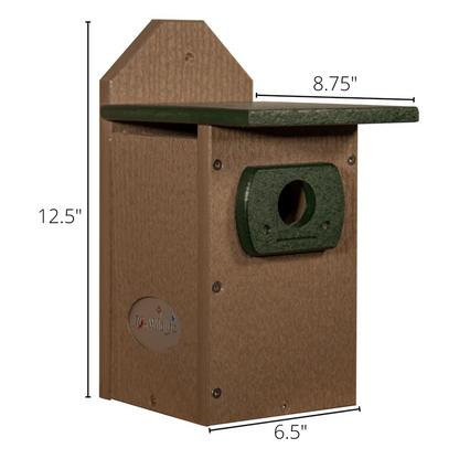The 'Sialia' Structural Nesting Box | JCS Wildlife Poly-Lumber Bluebird House