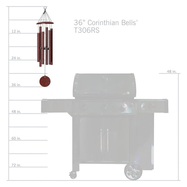 The Harmonic Choir | 36" Corinthian Bells Mellow Tone Wind Chime - Scale of E | Wind River | Great Gift Idea!