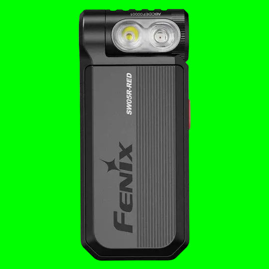 The 'Path-Lighter Duo' Clip-On Swivel Light | Fenix SW05R-RED White & Red Rechargeable Field Light — 2-Pack