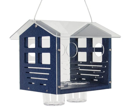The 'Invitation Only' Enclosed Bluebird Feeder 2.0 | JCS Wildlife Recycled Poly-Lumber Bluebird Mealworm Feeder