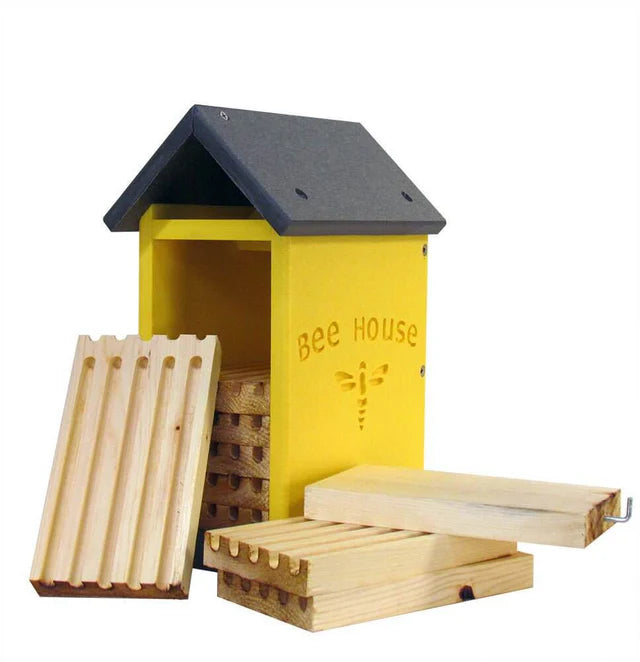The 'Poly Pollinator' Mason Bee House | JCS Wildlife Small Poly Lumber & Pine Bee House