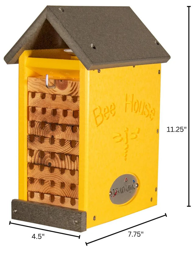 The 'Poly Pollinator' Mason Bee House | JCS Wildlife Small Poly Lumber & Pine Bee House