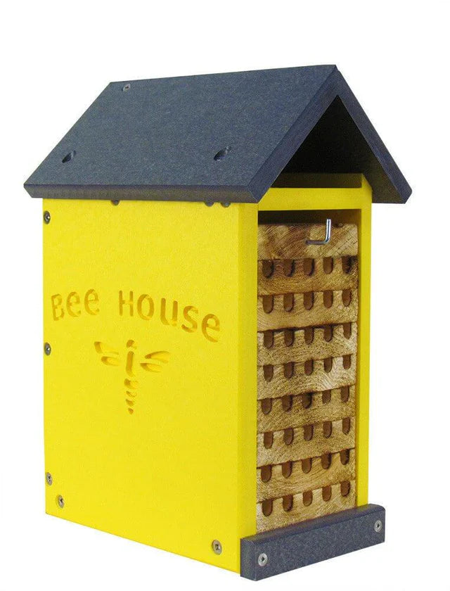 The 'Poly Pollinator' Mason Bee House | JCS Wildlife Small Poly Lumber & Pine Bee House