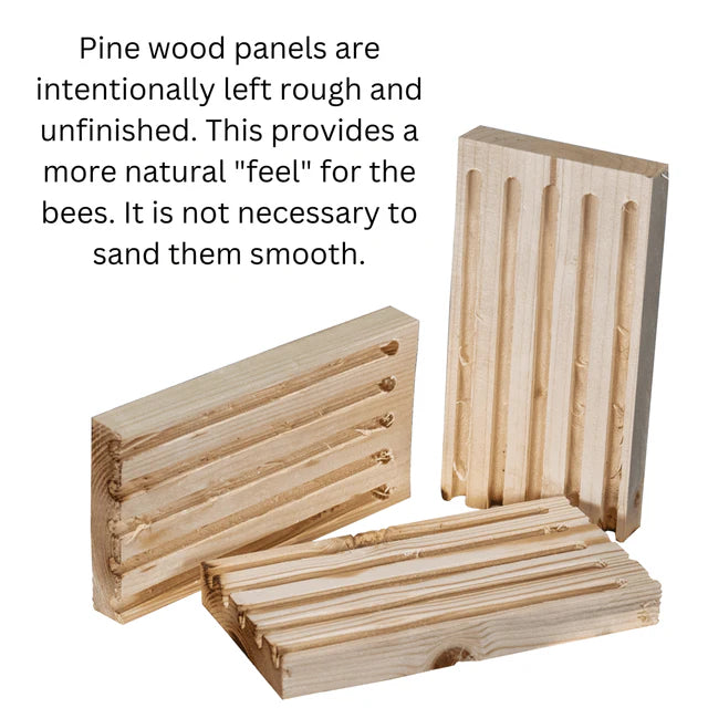 The 'Poly Pollinator' Mason Bee House | JCS Wildlife Small Poly Lumber & Pine Bee House