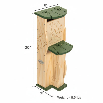 The Lily Pad Tree Frog Condo | Four-Chamber Hydration Habitat | JCS Wildlife