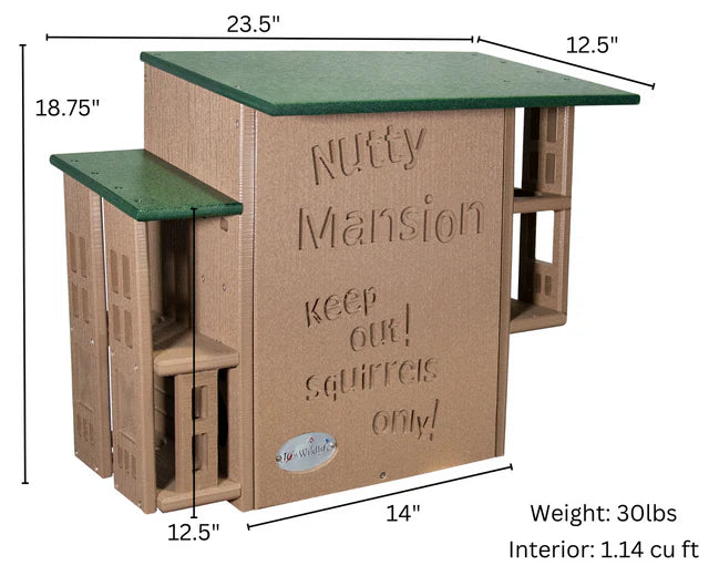 The "Poly-Summit" Nutty Mansion | Multi-Tiered Dual-Chamber Squirrel Habitat | JCS Wildlife