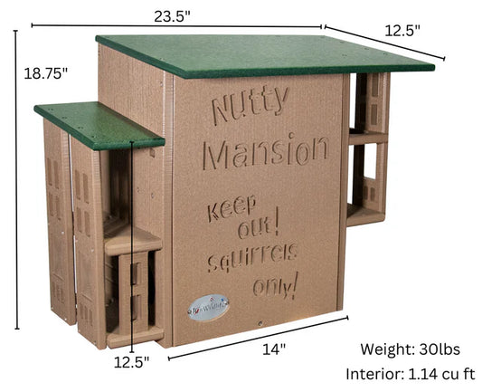 The "Poly-Summit" Nutty Mansion | Multi-Tiered Dual-Chamber Squirrel Habitat | JCS Wildlife