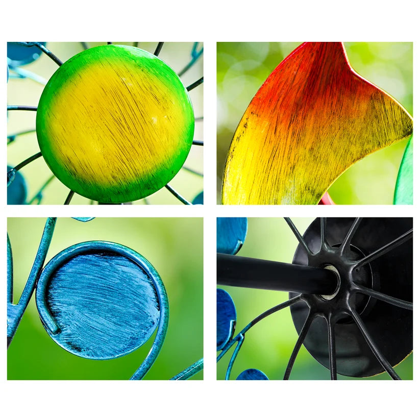 The 'Chromatic Tempest' Kinetic Wind Spinner