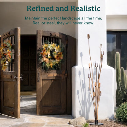 The 'Desert Bloom' Metal Ocotillo Sculpture