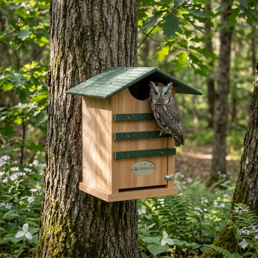 The "Nocturnal Nursery" Owl House | Cedar & Poly Nesting Box | JCS Wildlife