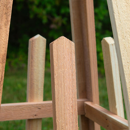 The 'Satellite Staple' Pyramid Trellis | Prime Retreat 46" Handcrafted Cedar Garden Obelisk