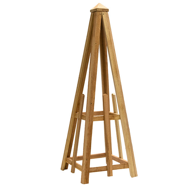 The 'Satellite Staple' Pyramid Trellis | Prime Retreat 46" Handcrafted Cedar Garden Obelisk