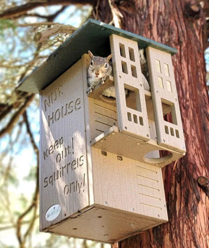 The "Poly-Summit" Nut House Citadel | Heavy-Duty Poly Squirrel Nesting Box | JCS Wildlife