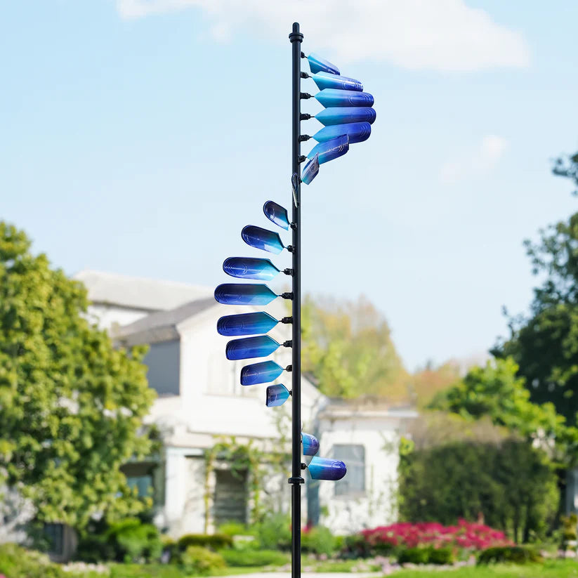 The “Lake Michigan Wave” Spiral Wind Spinner