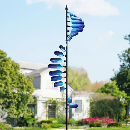 The “Lake Michigan Wave” Spiral Wind Spinner