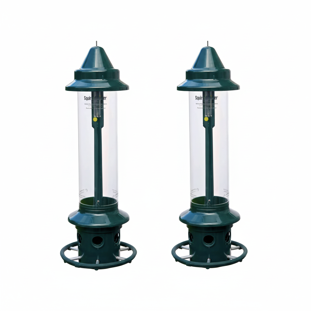 The "Dual-Horizon" Squirrel-Buster Plus Bird Feeder | 2-Pack Professional Cardinal Suite | Brome