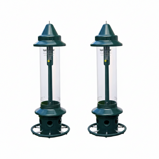The "Dual-Horizon" Squirrel-Buster Plus Bird Feeder | 2-Pack Professional Cardinal Suite | Brome