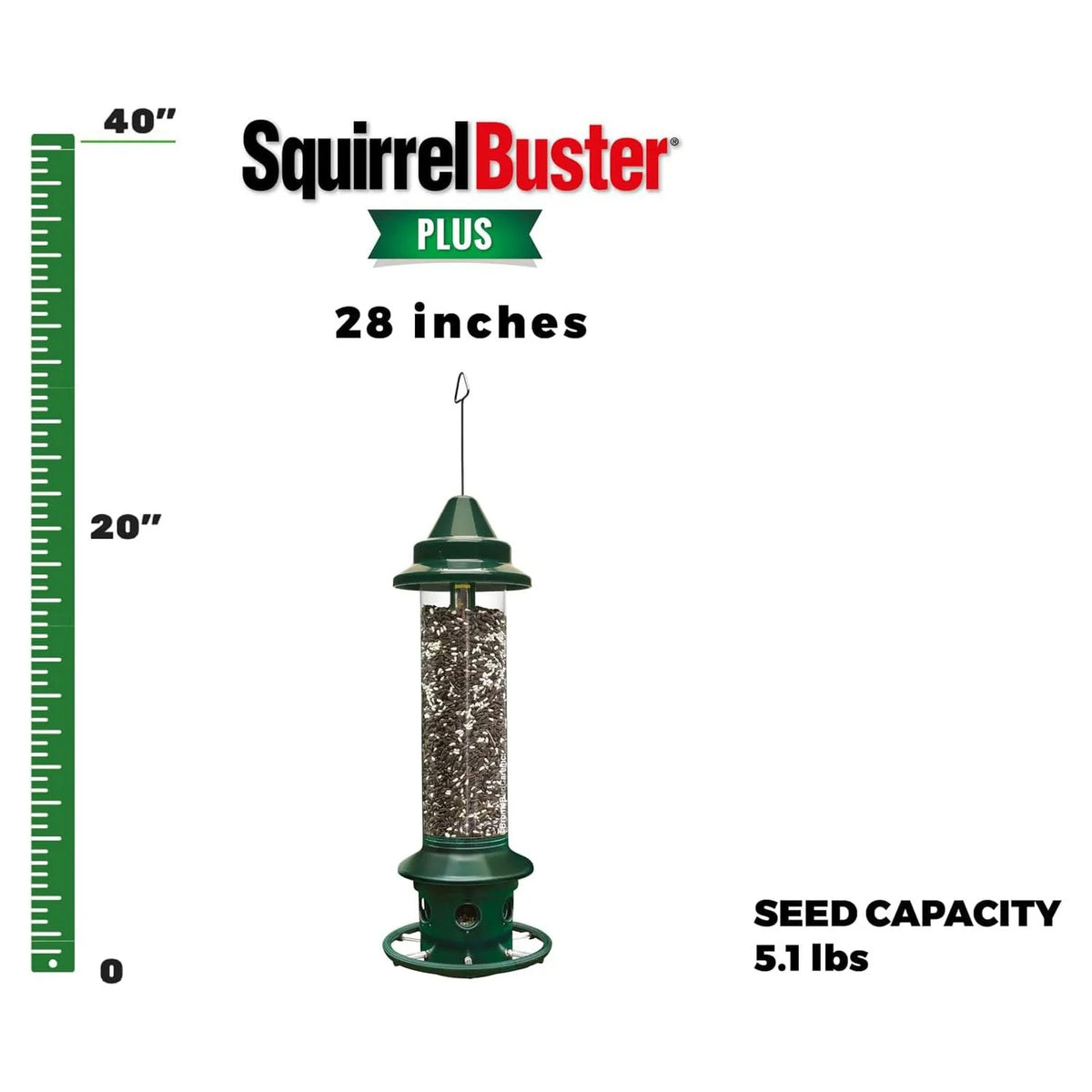 The 'Cardinal Vault' Squirrel-Proof Bird Feeder