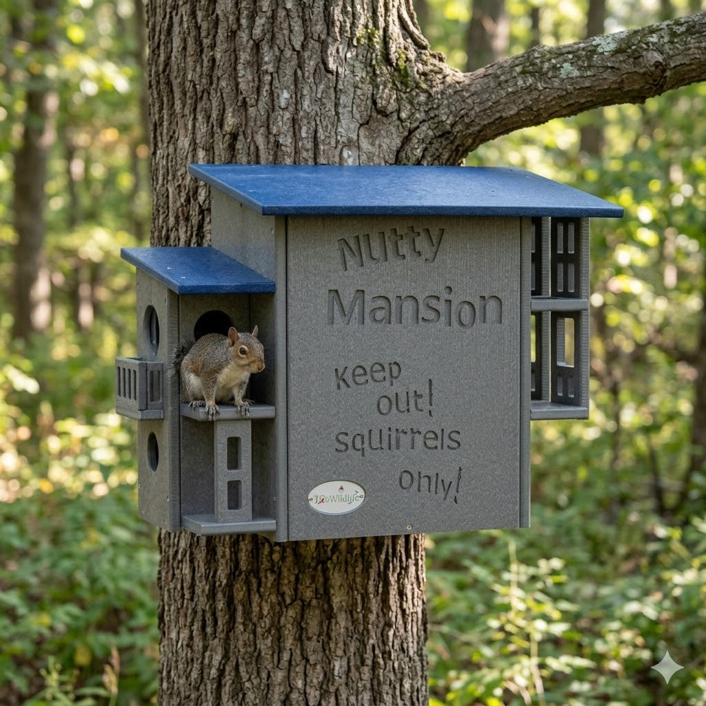 The "Poly-Summit" Nutty Mansion | Multi-Tiered Dual-Chamber Squirrel Habitat | JCS Wildlife