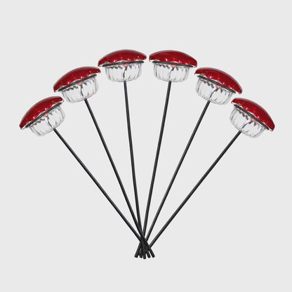 The "Aura-Stake" Decentralized Hummingbird Nectar Feeder Suite | 6-Pack Integrated Garden Stake System | Birds Choice