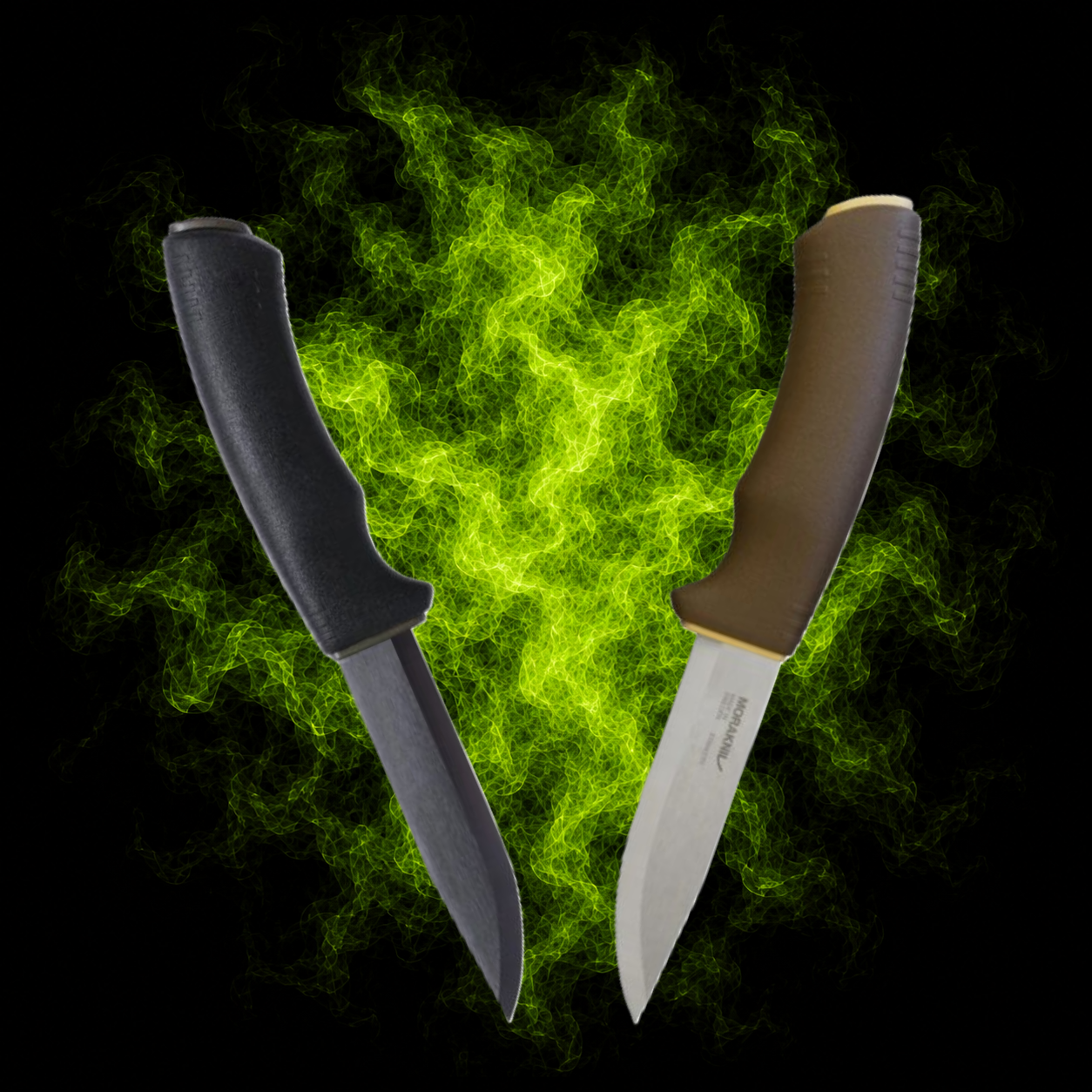 Morakniv Bushcraft Survival Knife with Ferro Rod & Sharpener