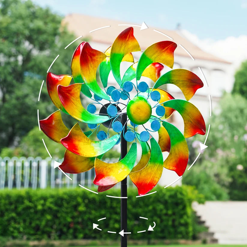 The 'Chromatic Tempest' Kinetic Wind Spinner